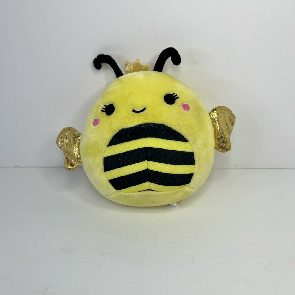 Squishmallow Sunny Queen Bee Yellow Gold Crown Gold Ears‎ Soft Plush